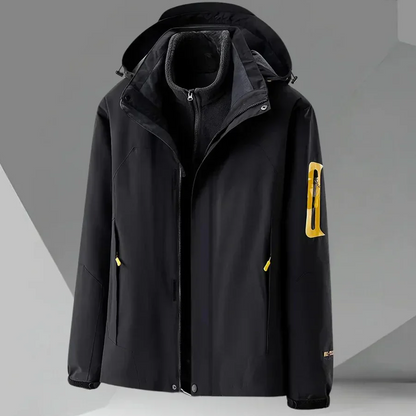 Veste coupe-vent imperméable pour hommes à capuche
