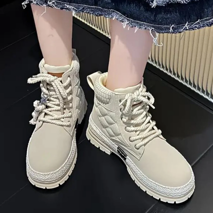 Bequeme Damen Stiefeletten Vielseitig - IdealeKleiden