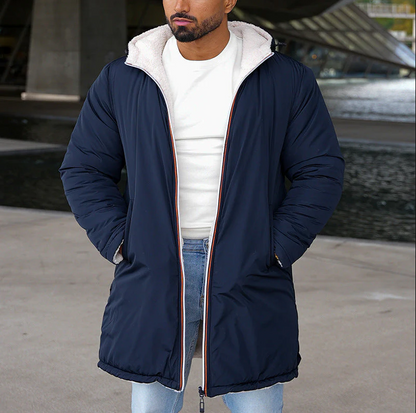 Veste Homme Bicolore Réversible Chaude