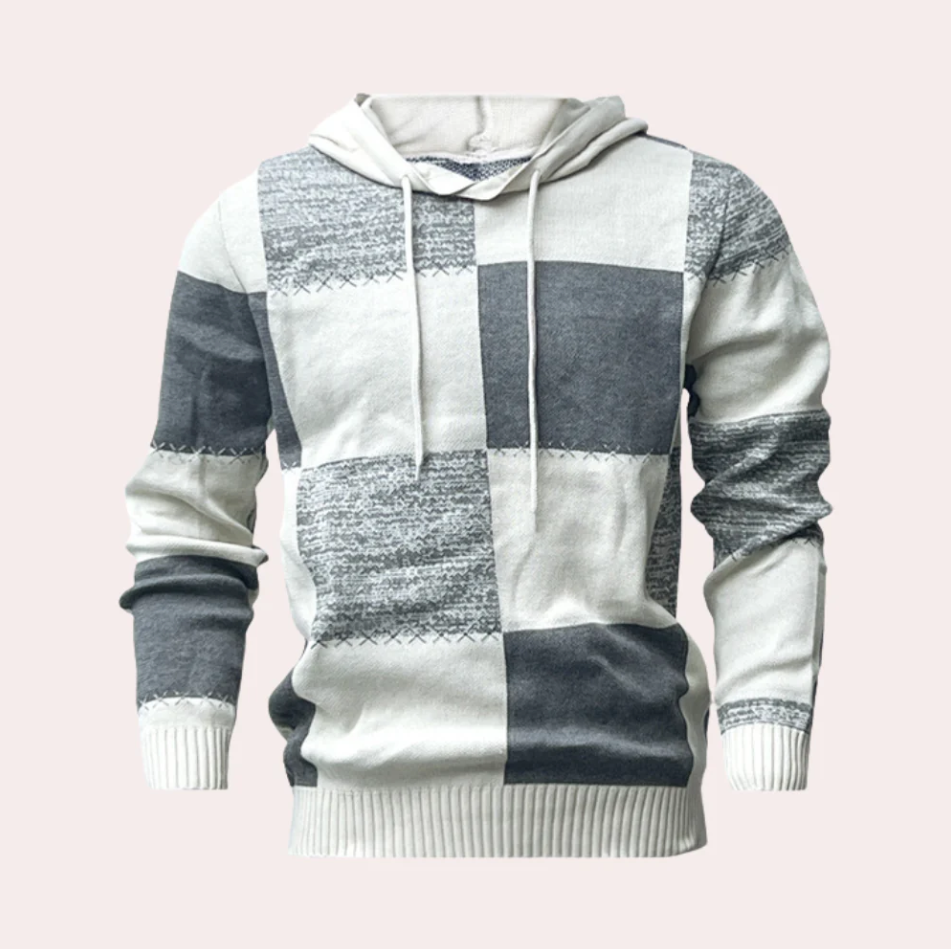 Hoodie patchwork stylé pour homme design moderne