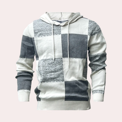 Hoodie patchwork stylé pour homme design moderne