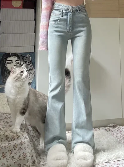 Schmale Damen-Hose Hochtailliert Elegant - IdealeKleiden