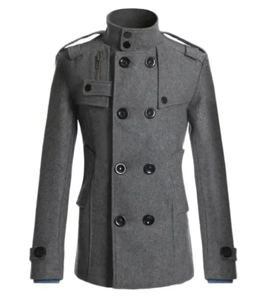 Manteau d'hiver homme Élégant Trench-coat Isolation thermique