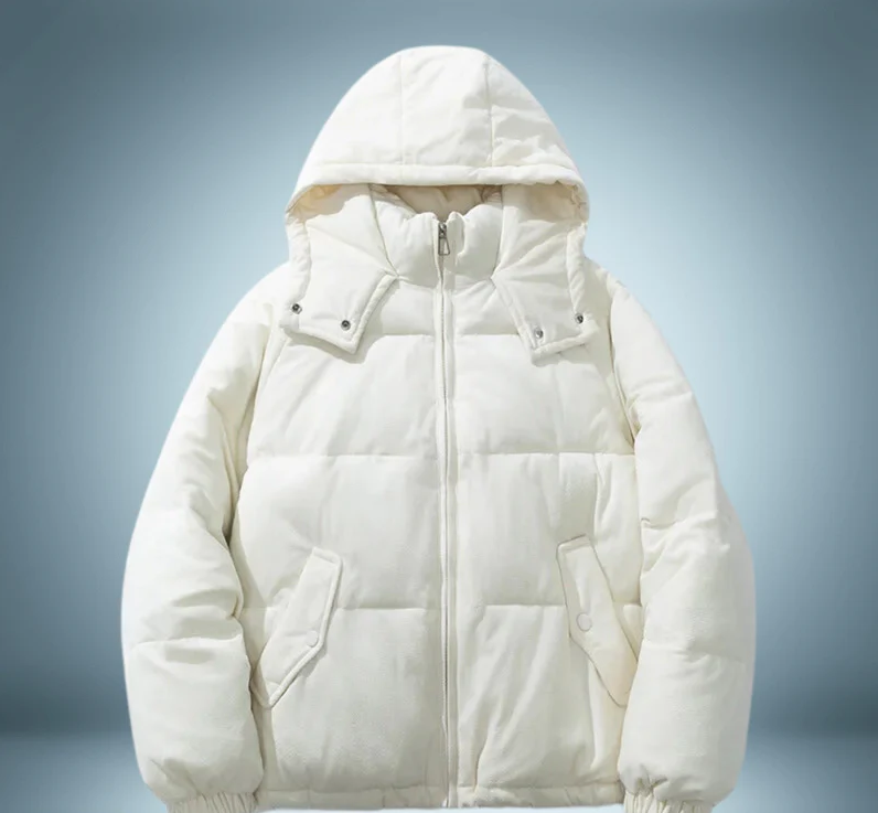 Doudoune chaude à capuche pour femme