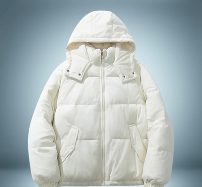 Doudoune chaude à capuche pour femme