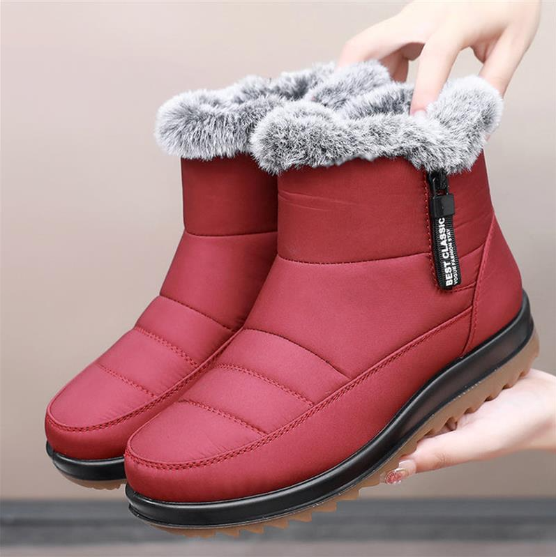 Bottes d'hiver femme coton chaud