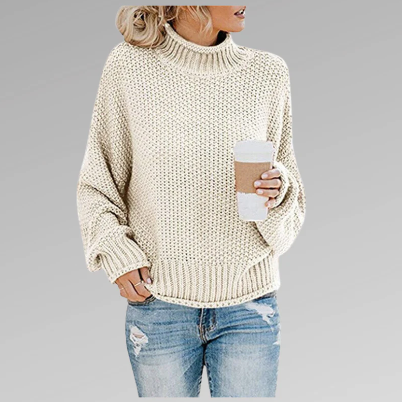 Pull en maille élégant à col roulé