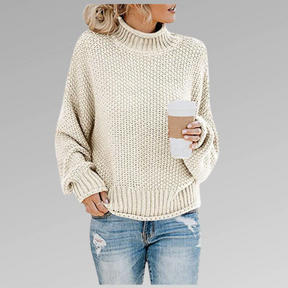 Pull en maille élégant à col roulé
