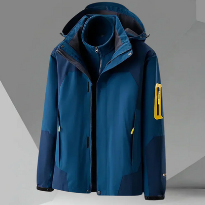 Veste coupe-vent imperméable pour hommes à capuche