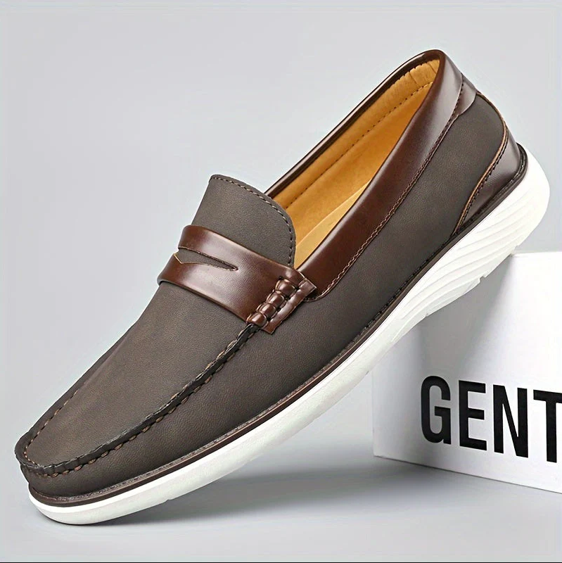 Mocassins élégants en cuir pour homme