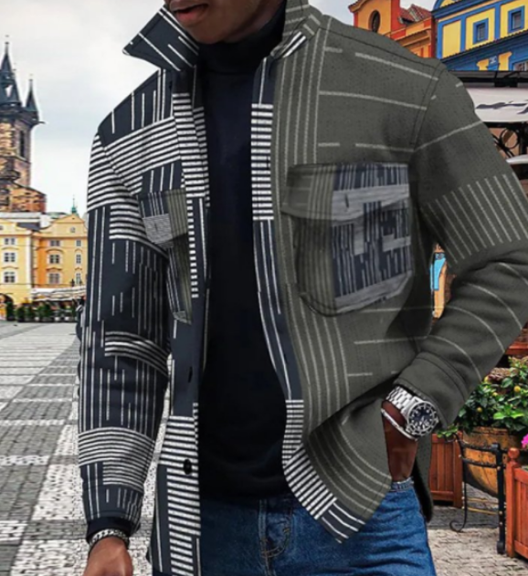 Blouson en cuir pour homme - style urbain branché