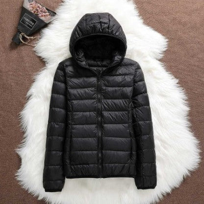 Parka duvet femme chaud à capuche