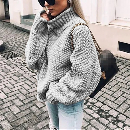 Leyna – Pull doux à col roulé pour femme