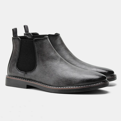 Bottes Chelsea homme aspect cuir élégant
