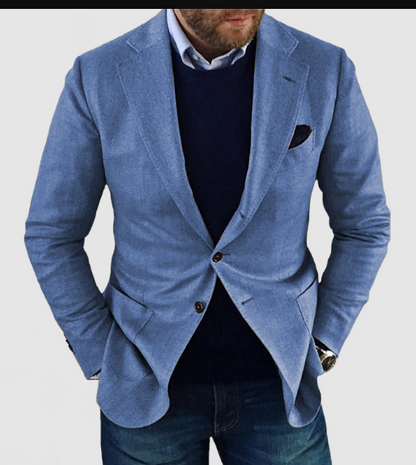 Cardigan Homme Décontracté Uni Manches Longues