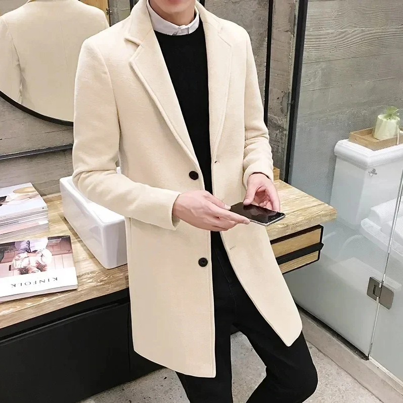 Manteau en laine élégant pour homme