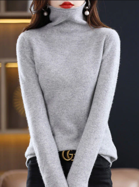 Helena Pull col roulé élégant Pure Laine