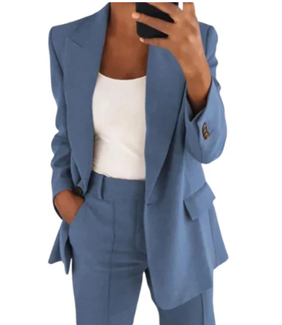 Olivia - Ensemble de blazer et pantalon chic pour femme