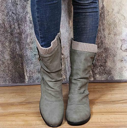 Bottes d'hiver chaudes et confortables pour femme