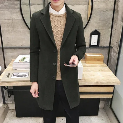 Manteau en laine élégant pour homme