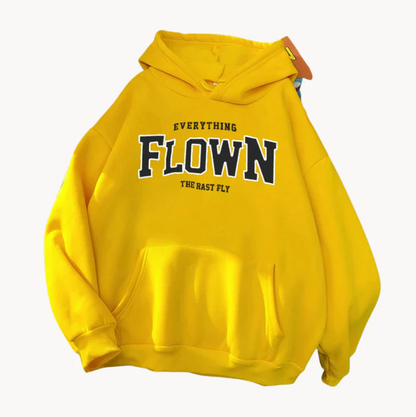 Modischer Damen Pullover Kapuze Aufdruck Trendy - IdealeKleiden
