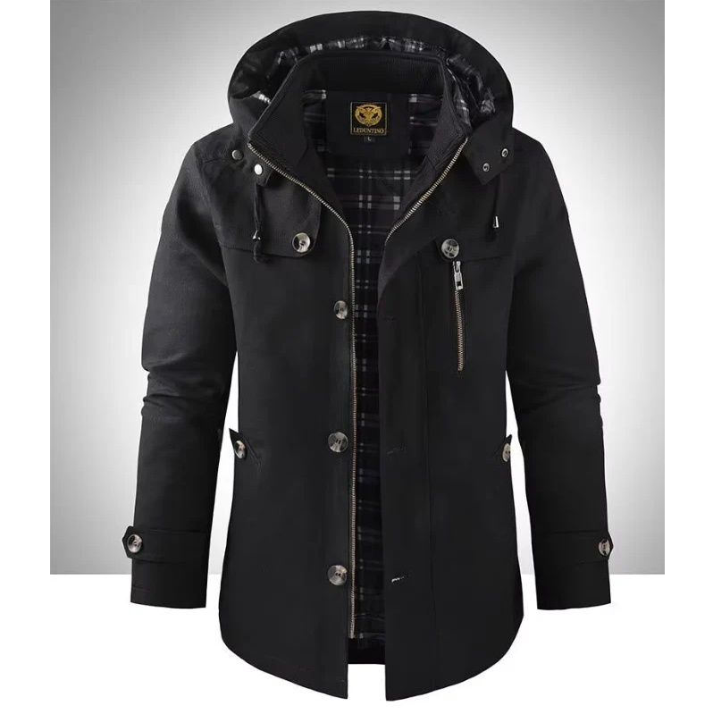 Veste d'hiver homme Imperméable Capuche Poches