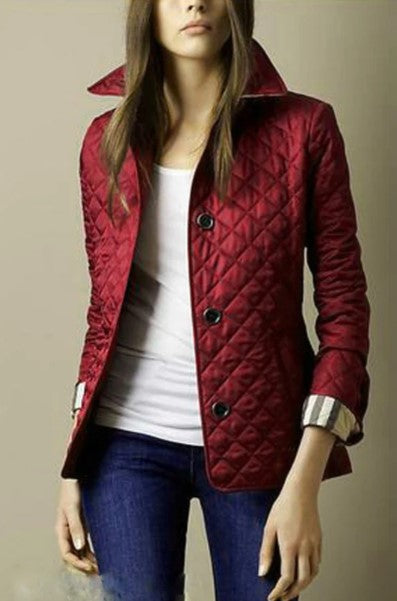 Veste en coton soyeux pour femme, coupe ajustée