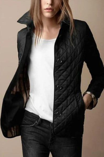Veste en coton soyeux pour femme, coupe ajustée