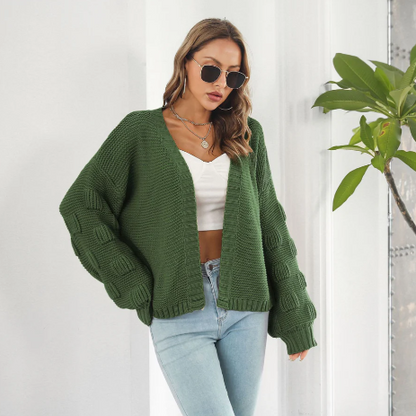 Gilet cardigan à manches longues élégant pour femme