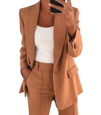 Olivia - Ensemble de blazer et pantalon chic pour femme