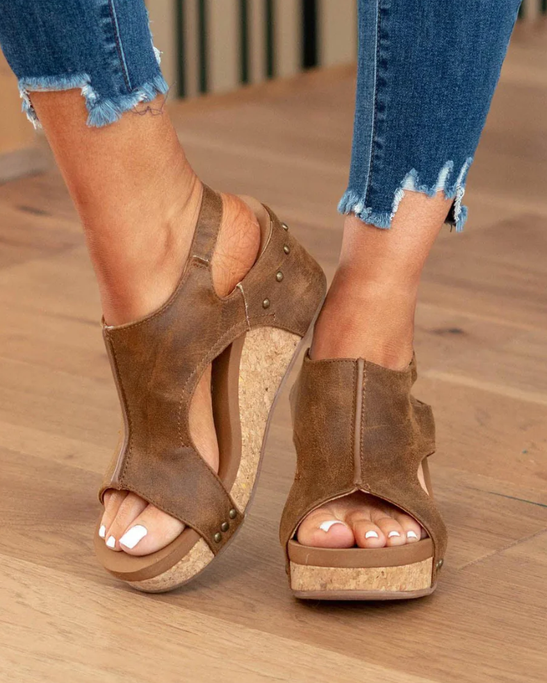 Sandales confortables pour femme, lit de pied confortable