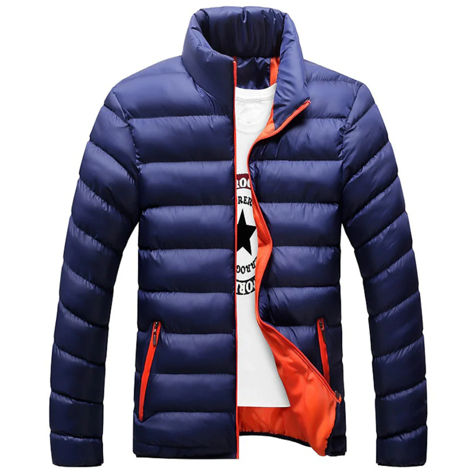 Frank - Warme Daunenjacke Modern Style - IdealeKleiden