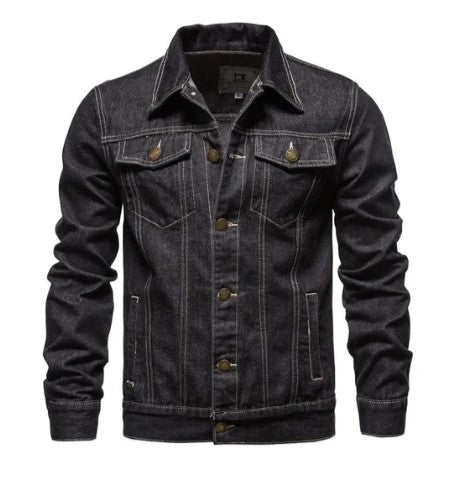 Veste en jean rétro style élégant