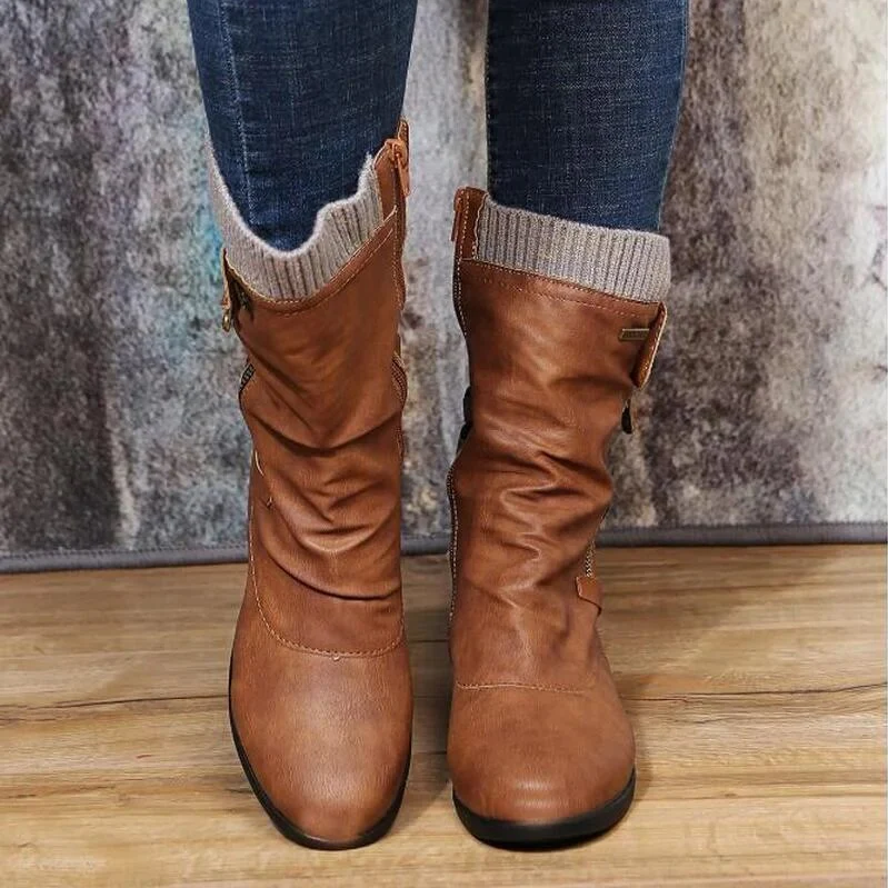Bottes d'hiver chaudes pour femmes Confortables et douillettes