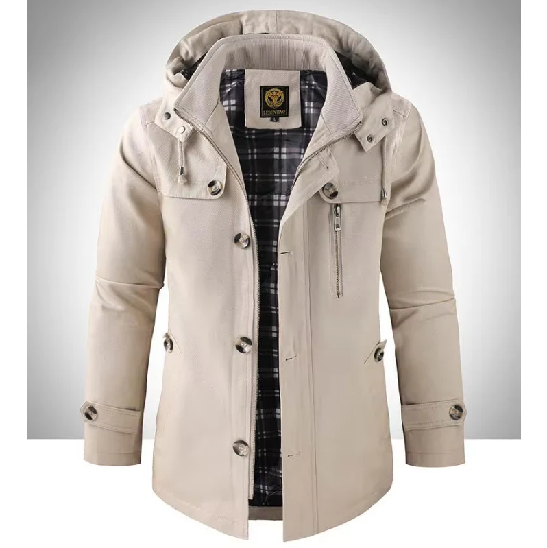Veste d'hiver homme Imperméable Capuche Poches
