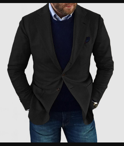 Cardigan Homme Décontracté Uni Manches Longues