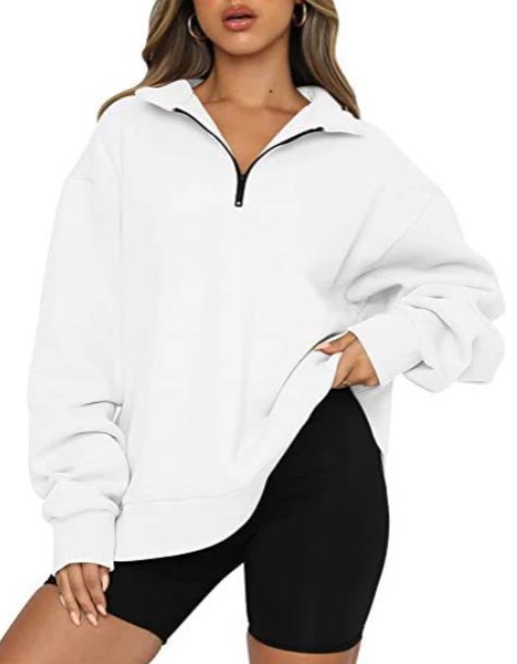 Sweat-shirt Femme Col Élégant