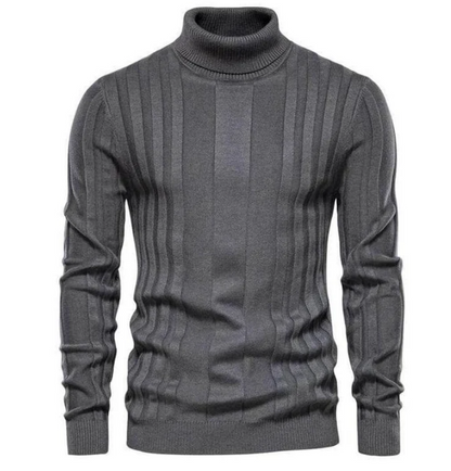 Pull roulé slim fit au design moderne