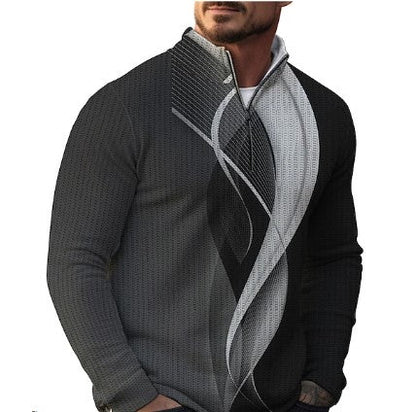 Lässiger Pullover für Herren mit coolen Drucken - IdealeKleiden