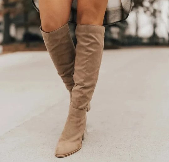 Bottes Femme Élégantes Cuir