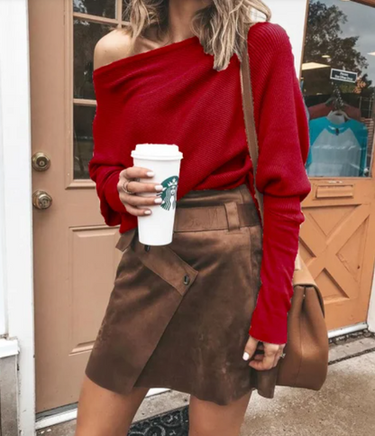 Veste sweat élégante à épaules dénudées pour femme
