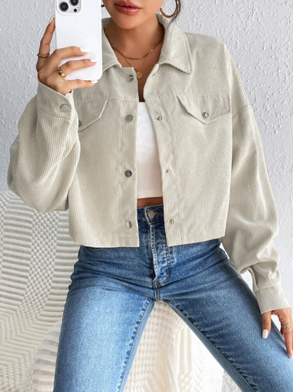 Frauen Vintage Jacke Elegant Retro Look - IdealeKleiden