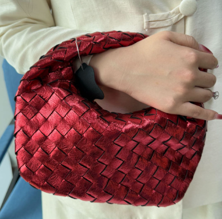 Sac à main de luxe Tressé Métallisé Élégance