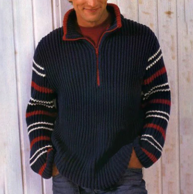 Retro Streifenpullover Herren Vintage Style - IdealeKleiden
