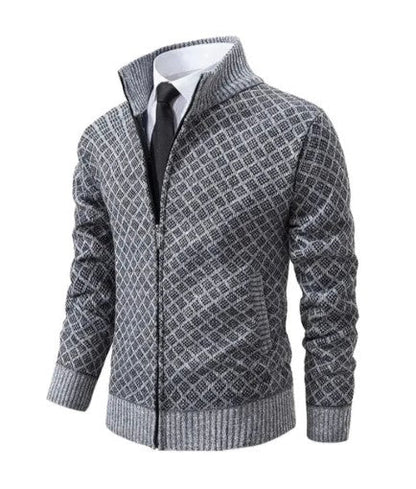 Cardigan motif jacquard