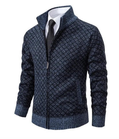 Cardigan motif jacquard