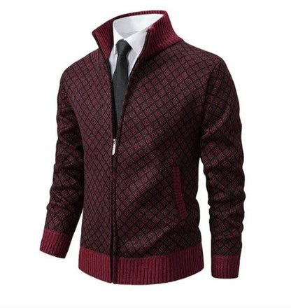 Cardigan motif jacquard