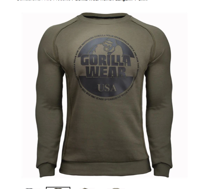 T-shirt manches longues homme design gorille cool