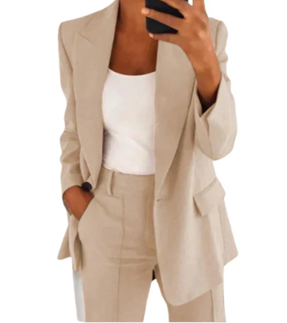 Olivia - Ensemble de blazer et pantalon chic pour femme