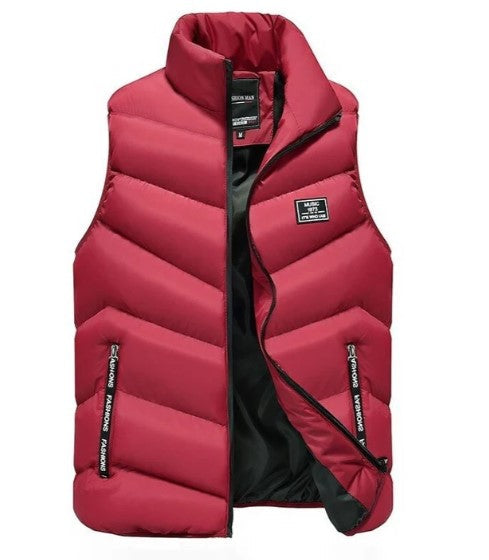 Veste mi-saison sans manches moderne pour homme